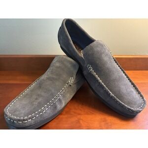 ROBERT WAYNE gray suede loafers mens shoes 10‎